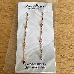 La Meno Treasure earrings 18k rose gold plated brass